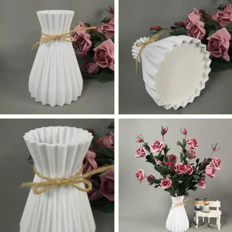 Modern Artificial Floral Vase and Ceramic Pot