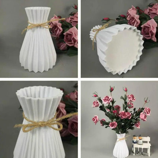 Modern Artificial Floral Vase and Ceramic Pot