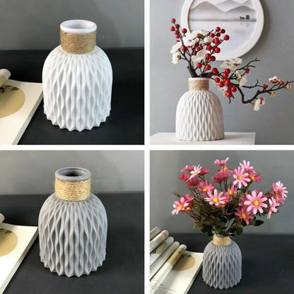 Modern Artificial Floral Vase and Ceramic Pot