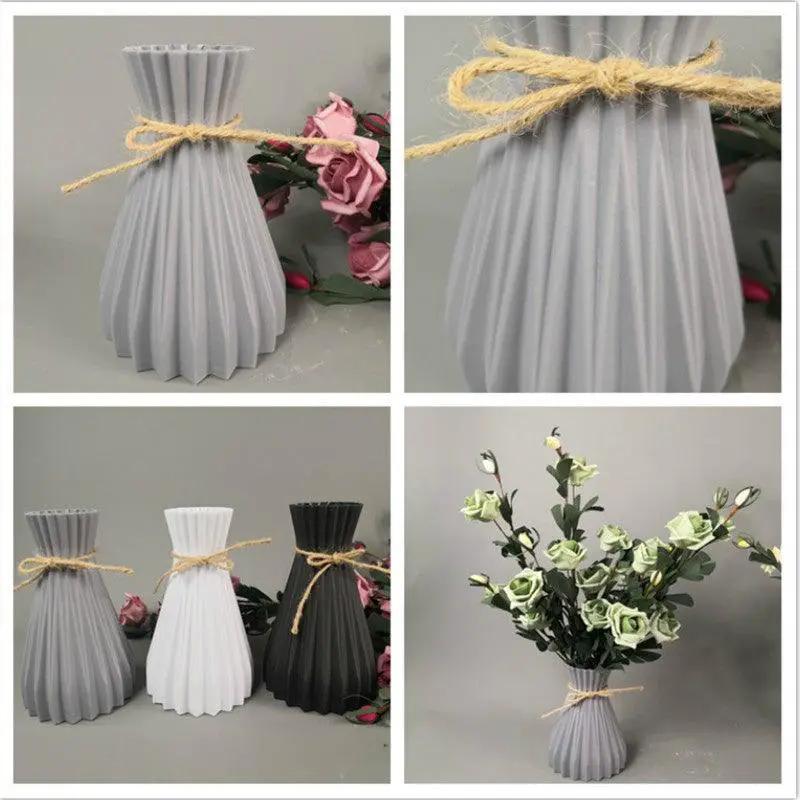 Modern Artificial Floral Vase and Ceramic Pot