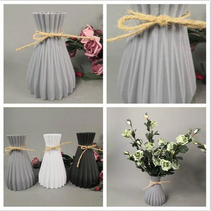 Modern Artificial Floral Vase and Ceramic Pot