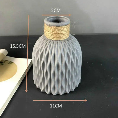 Modern Artificial Floral Vase and Ceramic Pot