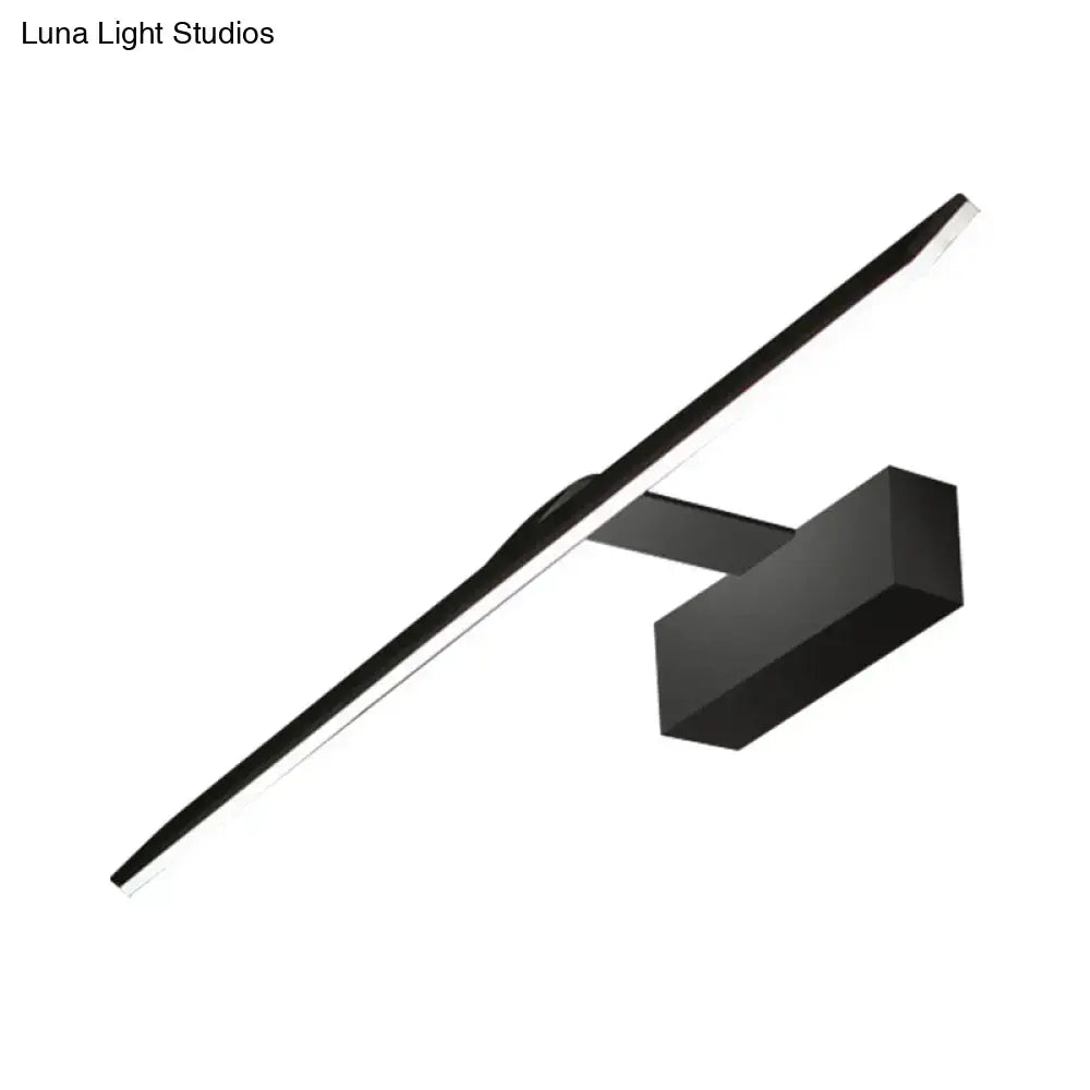 Black LED Vanity Light by Decorbites, modern linear wall-mounted bar on Tampa Home & Garden Store