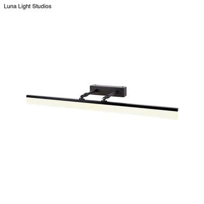 Black LED acrylic shade vanity sconce by Decorbites, wall-mounted linear light bar on Tampa Home & Garden Store