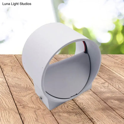 Decorbites Black Velvet Circle Sconce, gray circular wall light with ring design on Tampa Home & Garden Store