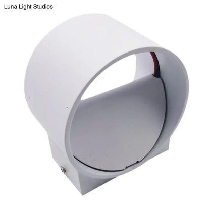 Black Velvet Circle Sconce by Decorbites, white metal circular wall mount on Tampa Home & Garden Store