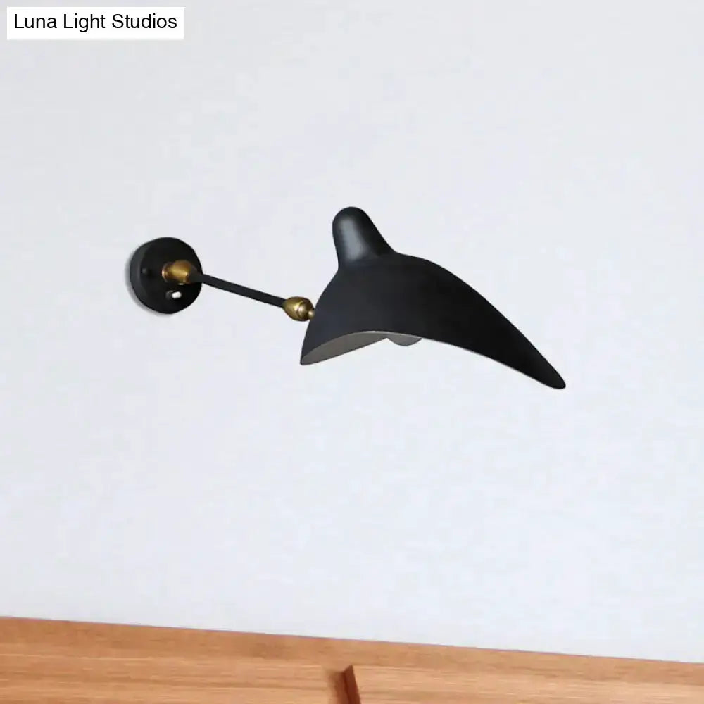 Modern black brass duckbill wall lamp with adjustable arm by Decorbites on Tampa Home & Garden Store