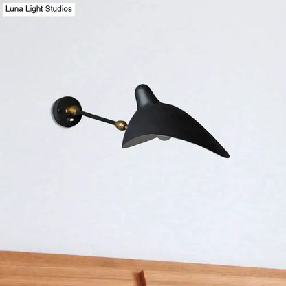 Modern black brass duckbill wall lamp with adjustable arm by Decorbites on Tampa Home & Garden Store