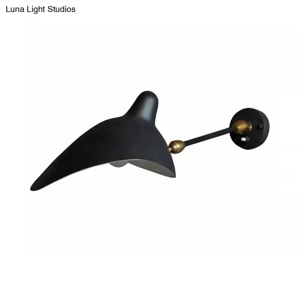 Modern black and brass duckbill wall lamp by Decorbites with metallic shade and wall mount on Tampa Home & Garden Store