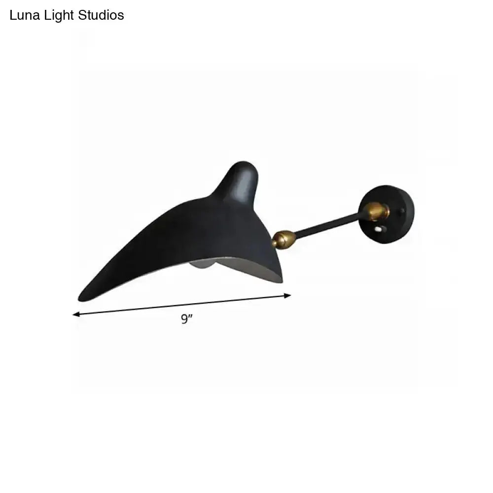 Duckbill wall lamp black brass with metallic shade by Decorbites for living room on Tampa Home & Garden Store