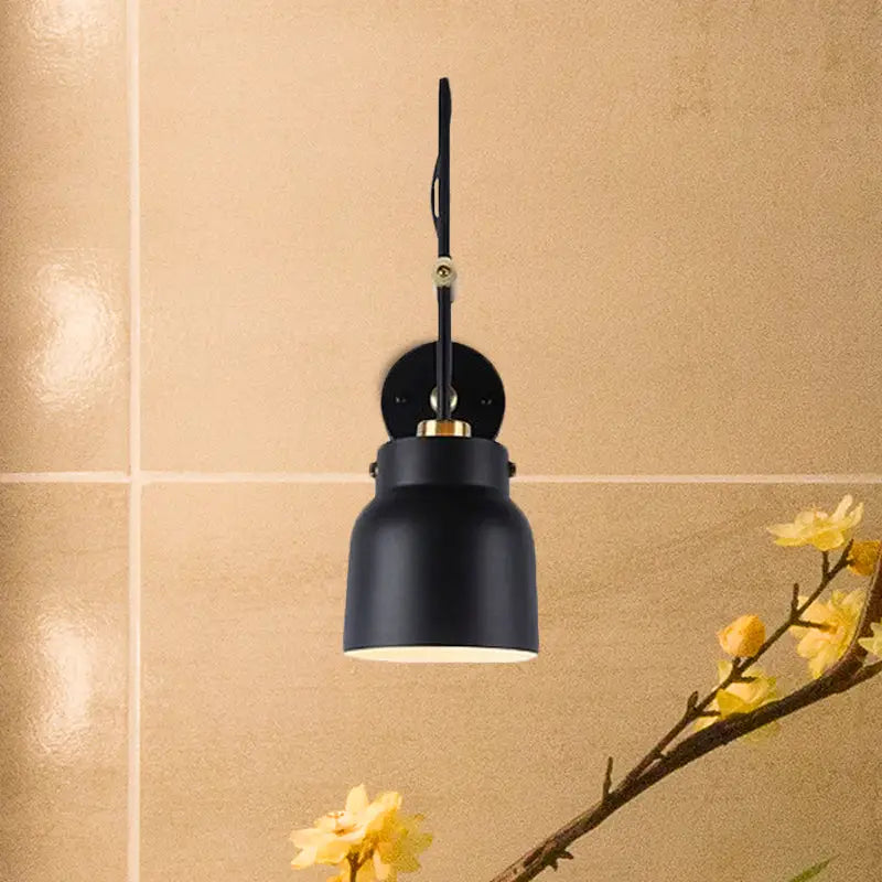 Wall sconce Decorbites black brass adjustable dual-voltage lamp on Tampa Home & Garden Store