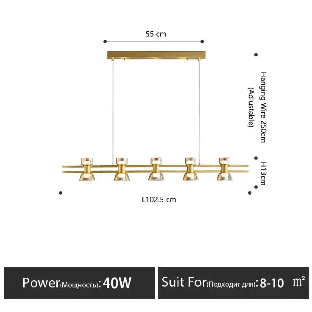 Modern Black and Chrome Linear LED Strip Lamp