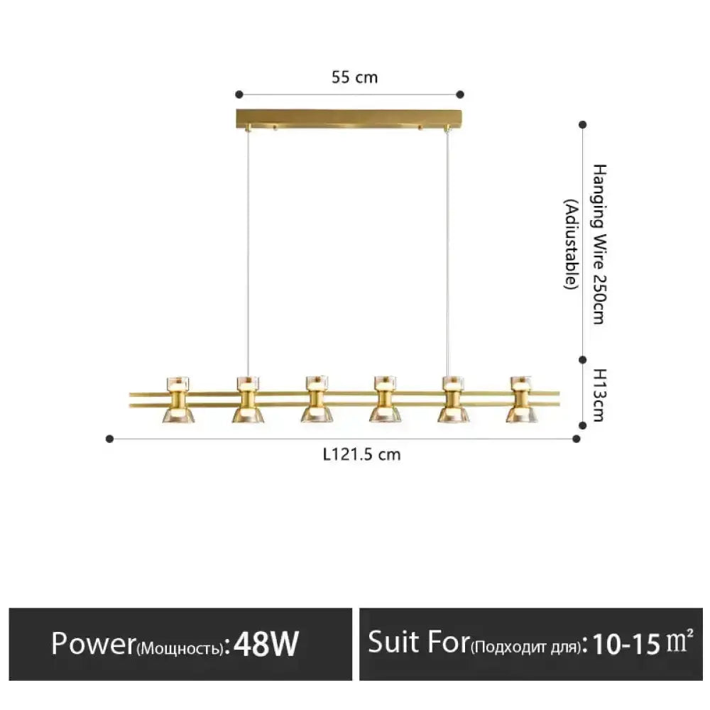 Modern Black and Chrome Linear LED Strip Lamp