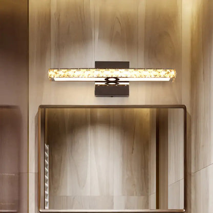 Gold Crystal Wall Light by Decorbites, crystal accents wall sconce on Tampa Home & Garden Store