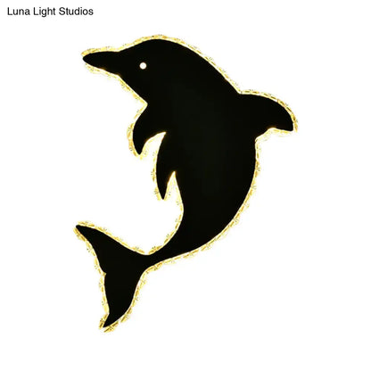 Black Gold Crystal 3-Tone Dolphin Sconce by Decorbites, Home & Garden on Tampa Home & Garden Store