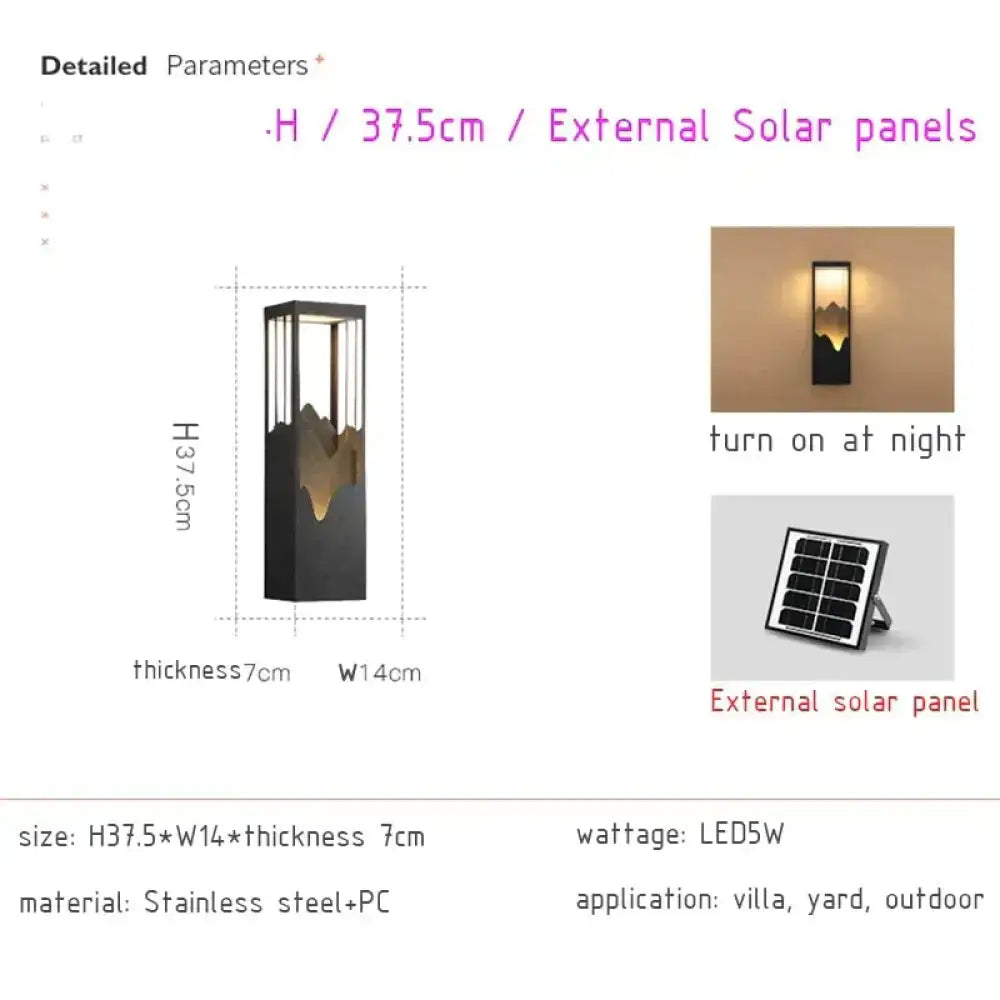 Waterproof Solar LED Outdoor Light - Garden Decoration Lamp