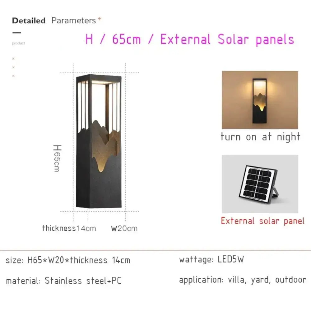 Waterproof Solar LED Outdoor Light - Garden Decoration Lamp