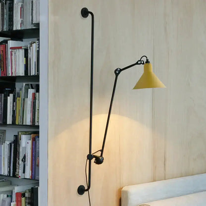 Modern black and white articulated bedroom wall lamp direct wired by Decorbites on Tampa Home & Garden Store