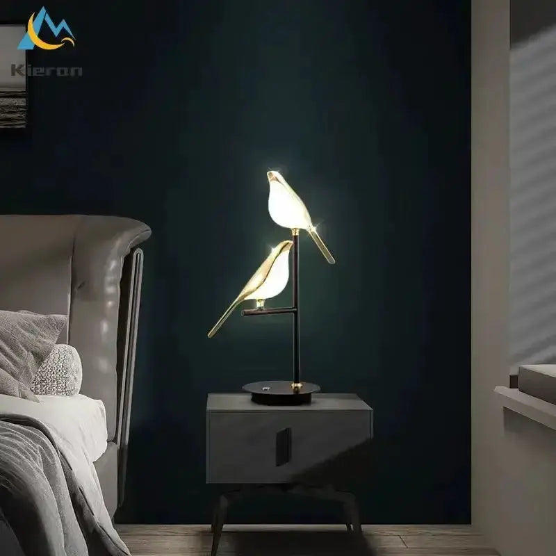 Crow LED Floor Lamp in Nordic Minimalist Style