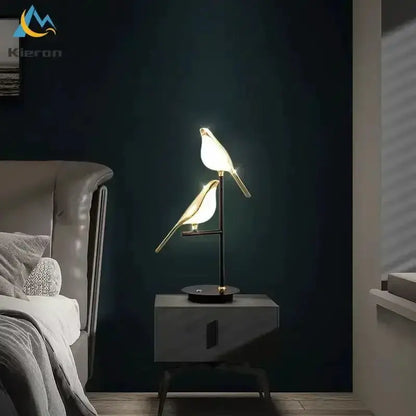 Crow LED Floor Lamp in Nordic Minimalist Style