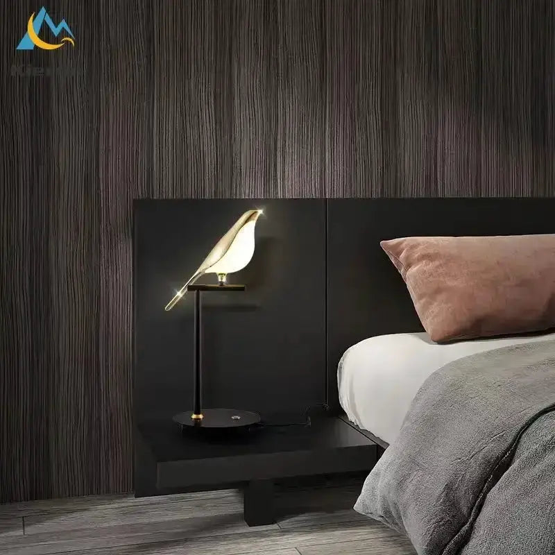 Crow LED Floor Lamp in Nordic Minimalist Style