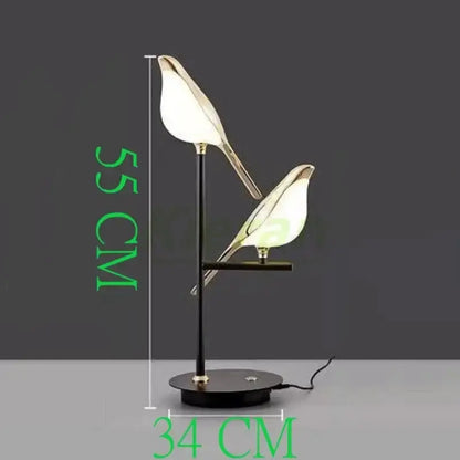 Crow LED Floor Lamp in Nordic Minimalist Style