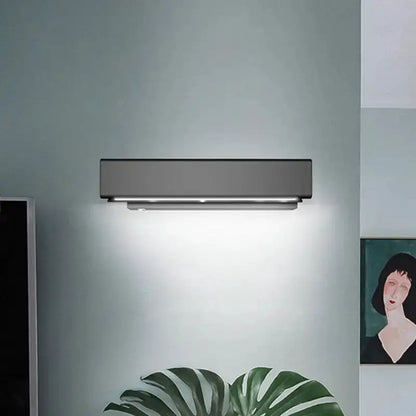 Modern Black Wood Rotatable Led Sconce Lamp