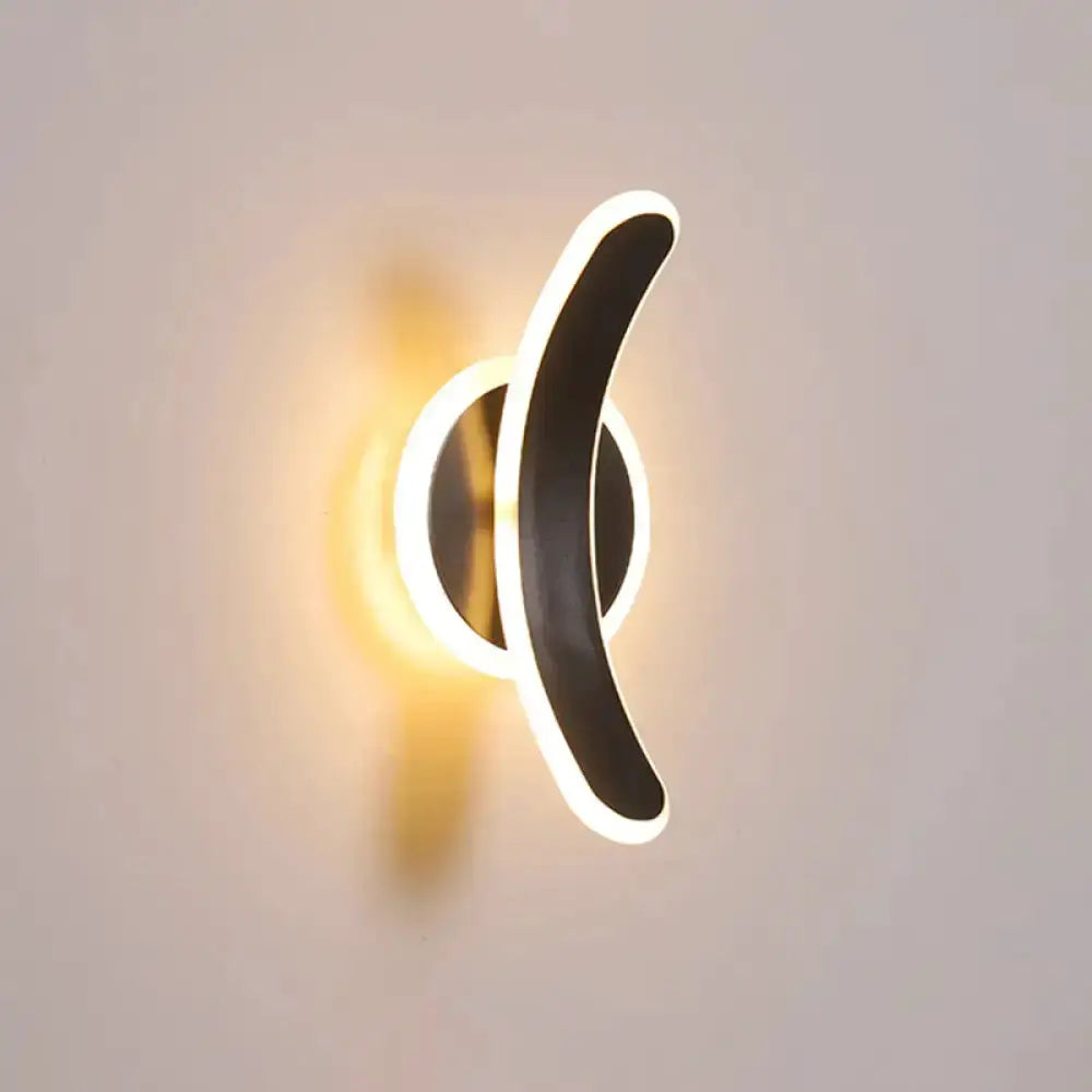 Black Bend Wall Sconce Led Lamp for Bedroom