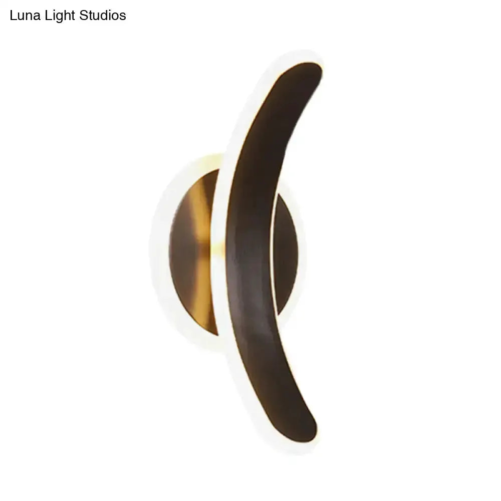 Black Bend Wall Sconce Led Lamp for Bedroom