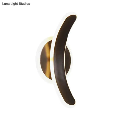 Black Bend Wall Sconce Led Lamp for Bedroom