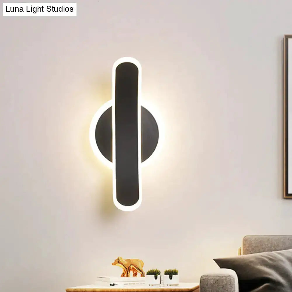 Black Bend Wall Sconce Led Lamp for Bedroom