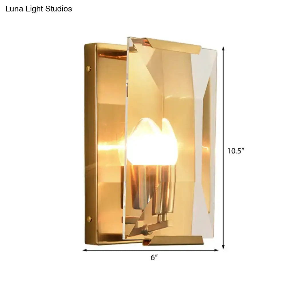 Modern Black and Brass Bedroom Speckled Sconce
