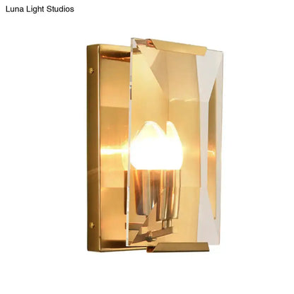 Modern Black and Brass Bedroom Speckled Sconce