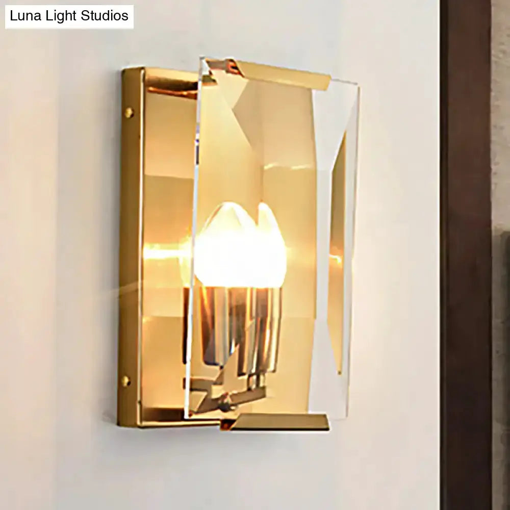 Modern Black and Brass Bedroom Speckled Sconce