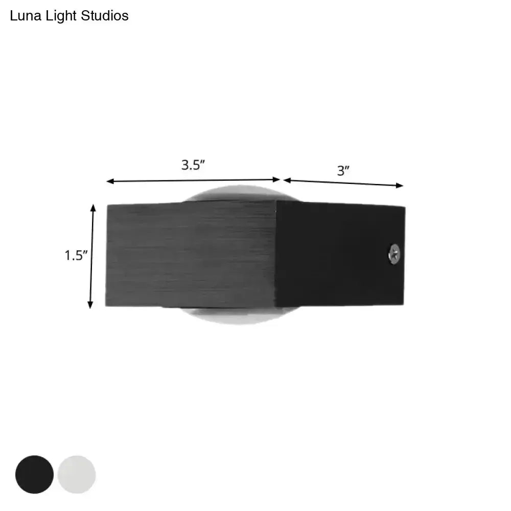 RGB wall light by Decorbites, modern black with brushed silver finish for corridor LED on Tampa Home & Garden Store