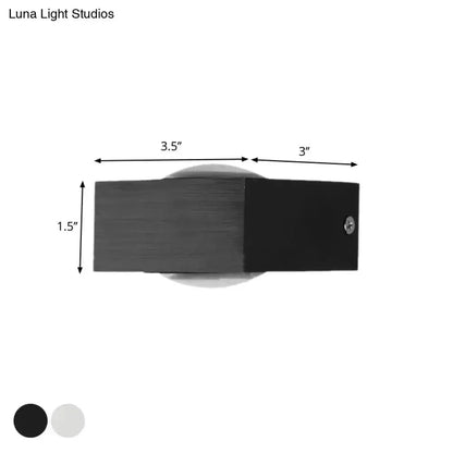 RGB wall light by Decorbites, modern black with brushed silver finish for corridor LED on Tampa Home & Garden Store
