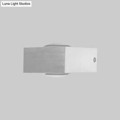 Modern rgb wall light fixture by Decorbites, black and brushed silver corridor LED on Tampa Home & Garden Store