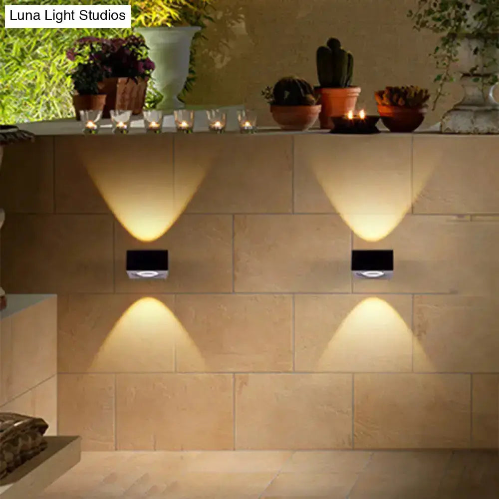 Wall lights 2-pack black and brushed silver RGB Decorbites corridor LED on Tampa Home & Garden Store