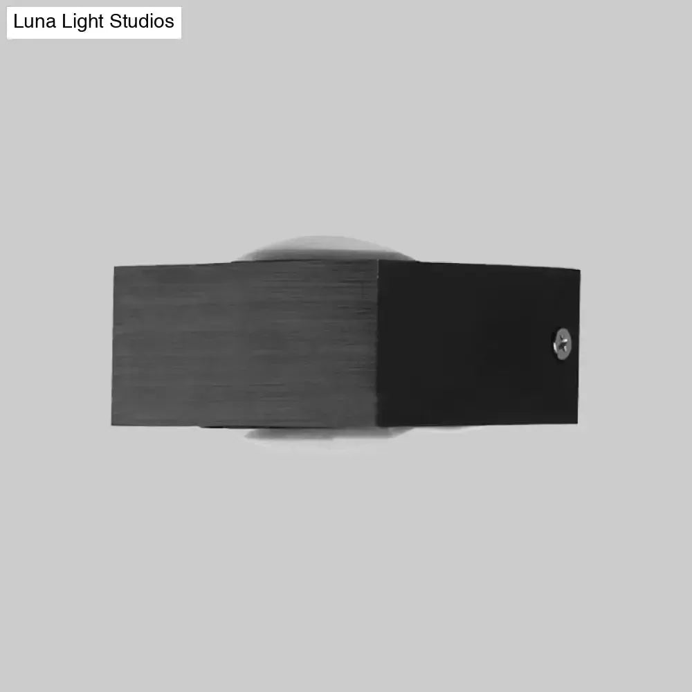 Decorbites modern black and brushed silver RGB corridor LED wall light sconce on Tampa Home & Garden Store