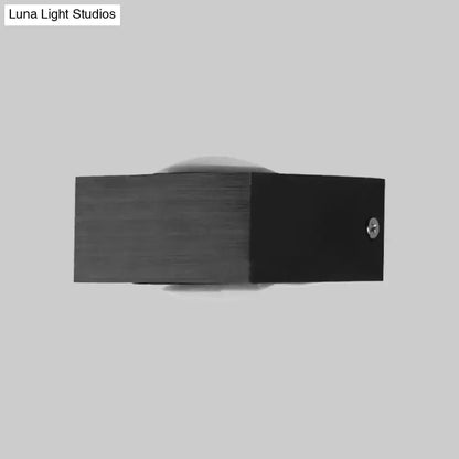 Decorbites modern black and brushed silver RGB corridor LED wall light sconce on Tampa Home & Garden Store