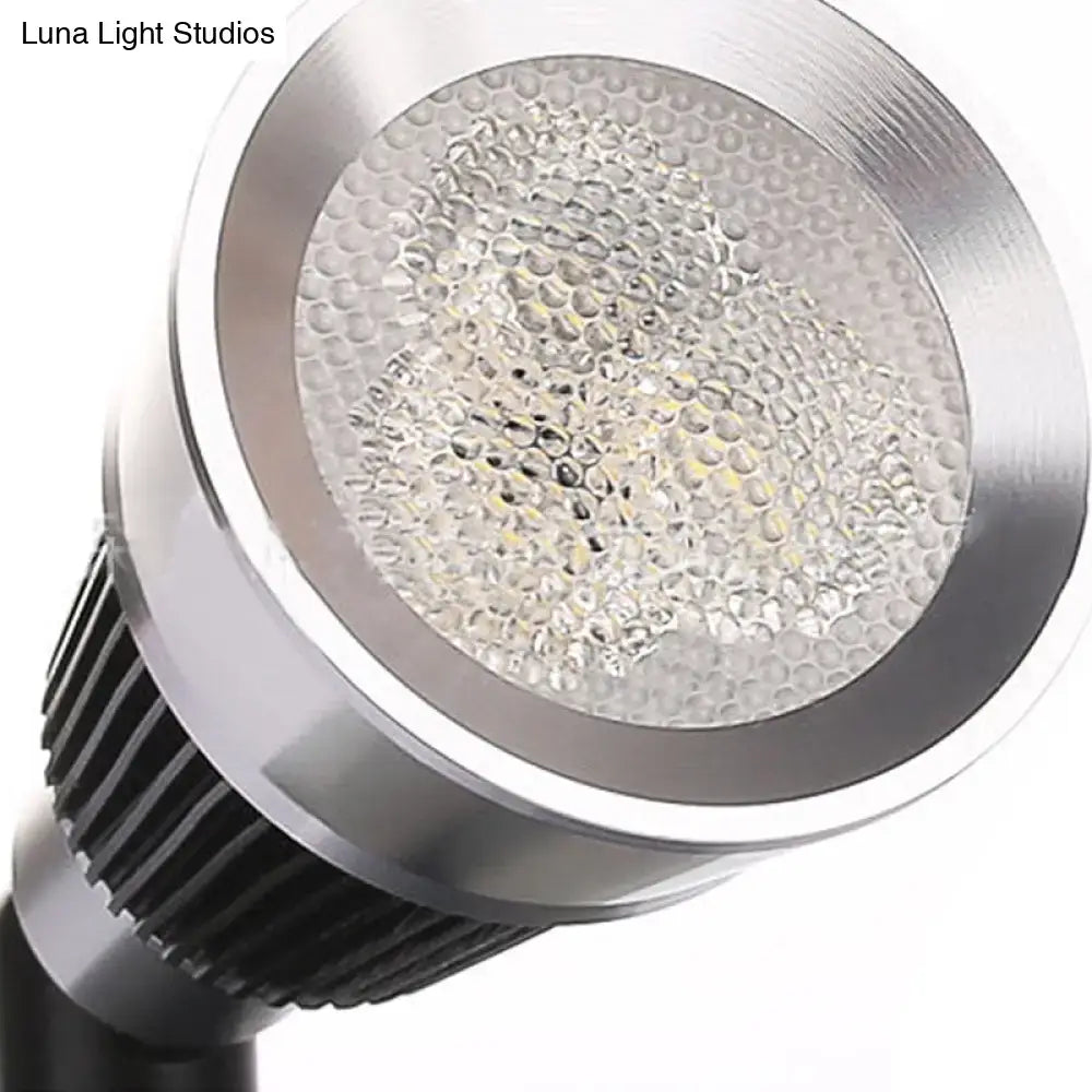 Black chrome rotatable sconce head with textured LED lens by Decorbites on Tampa Home & Garden Store