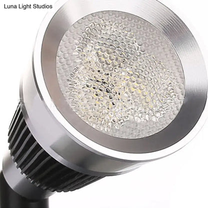 Black chrome rotatable sconce head with textured LED lens by Decorbites on Tampa Home & Garden Store