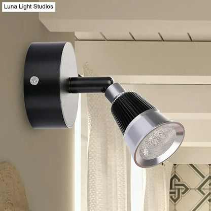Black chrome rotatable sconce with adjustable spotlight Decorbites wall light on Tampa Home & Garden Store