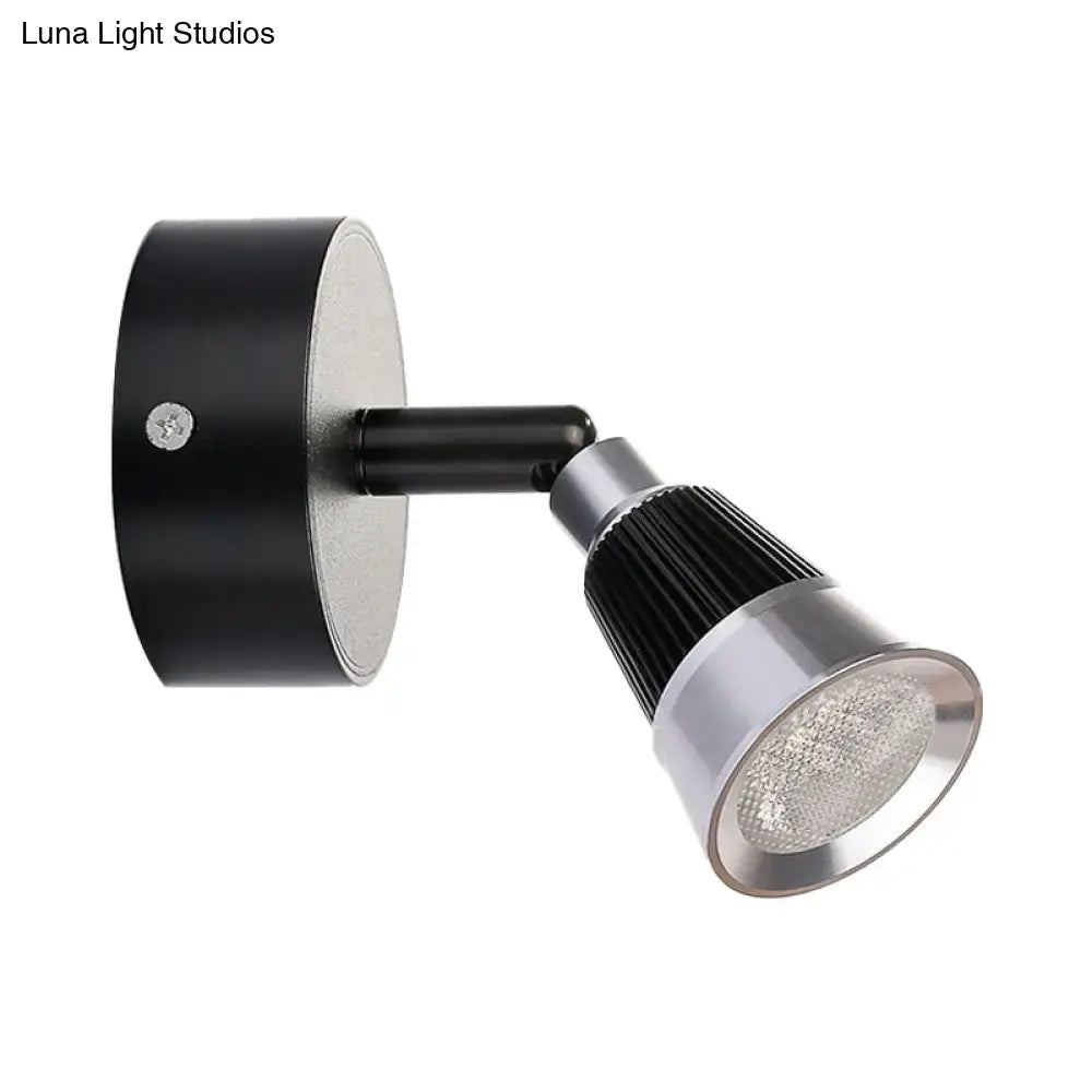 Decorbites black chrome rotatable sconce with adjustable spotlight on Tampa Home & Garden Store