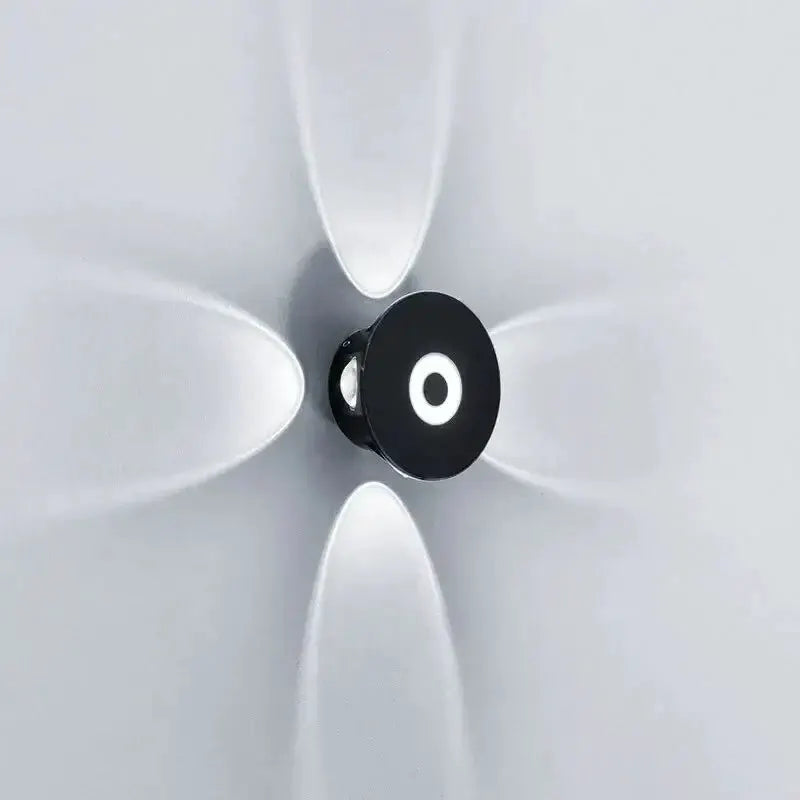 Modern black circular LED outdoor wall sconce garden light by Decorbites, outdoor lighting on Tampa Home & Garden Store