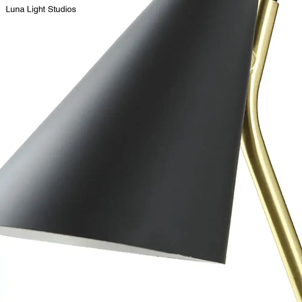 Black cone wall sconce Decorbites with brass arm on Tampa Home & Garden Store