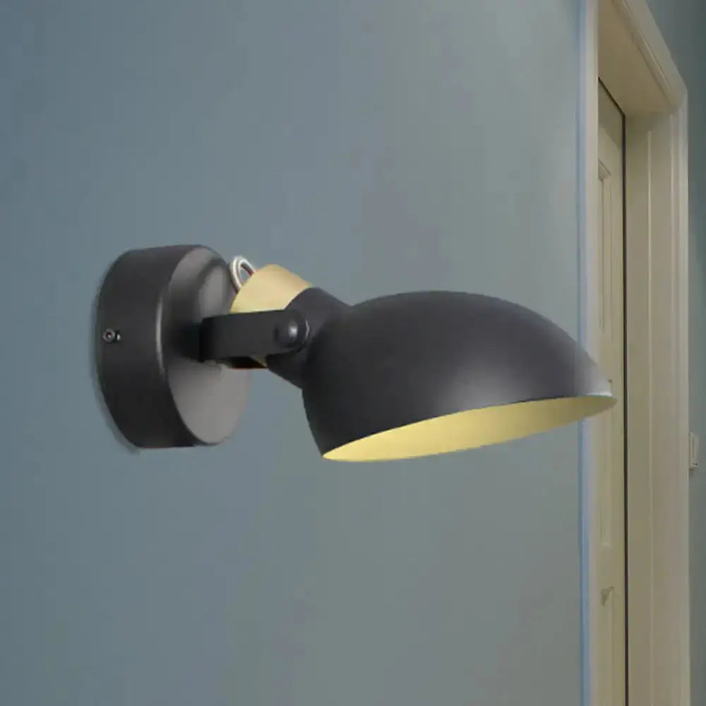Modern adjustable wall sconce light black exterior cream interior Decorbites on Tampa Home & Garden Store