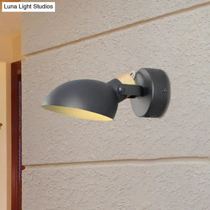 Modern black and cream adjustable wall sconce light with matte metal finish for bedroom decor on Tampa Home & Garden Store