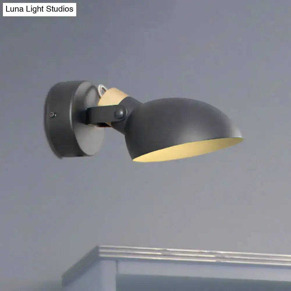 Decorbites modern black and cream adjustable wall sconce light for bedroom on Tampa Home & Garden Store