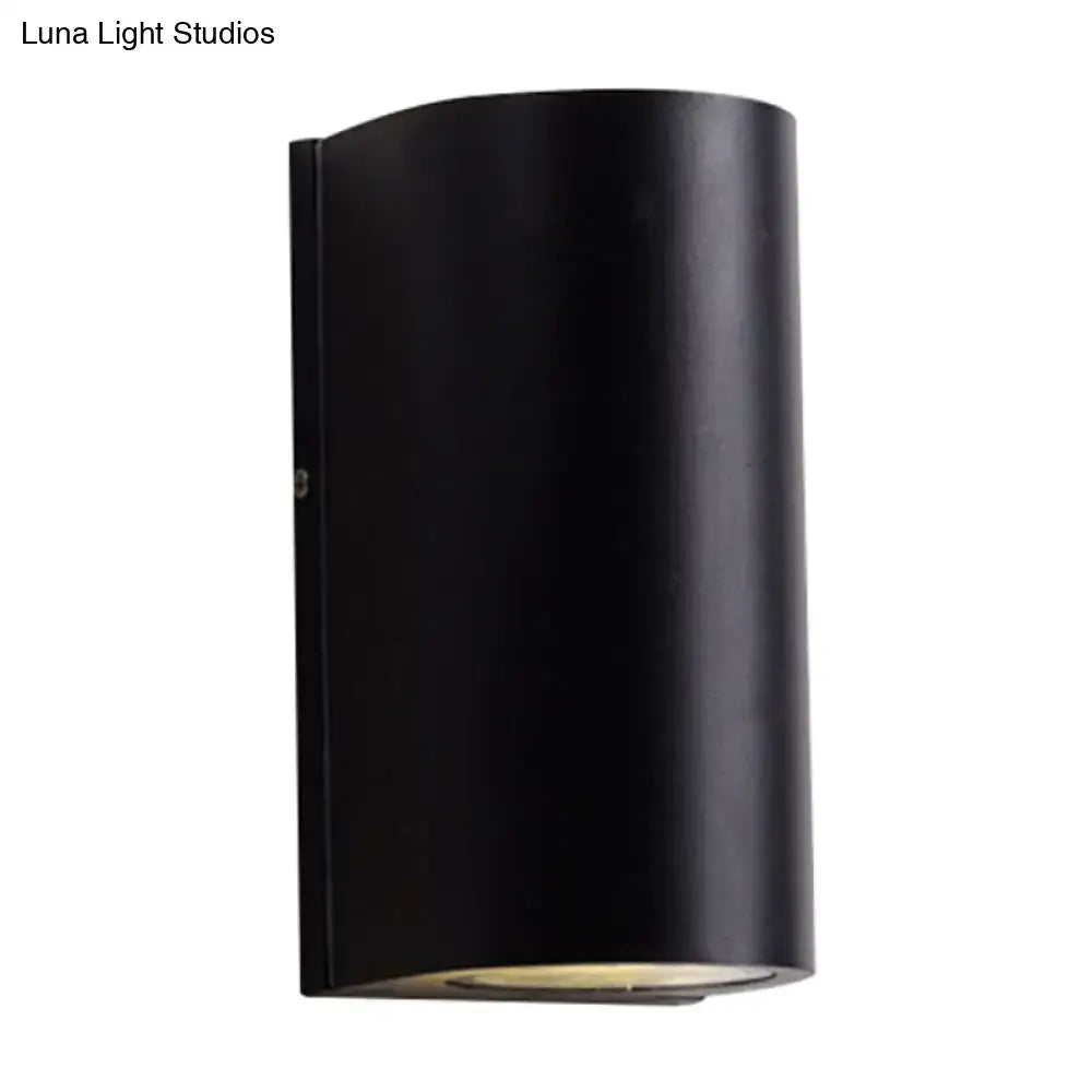 Black Cube LED Sconce by Decorbites; black metal wall light on Tampa Home & Garden Store